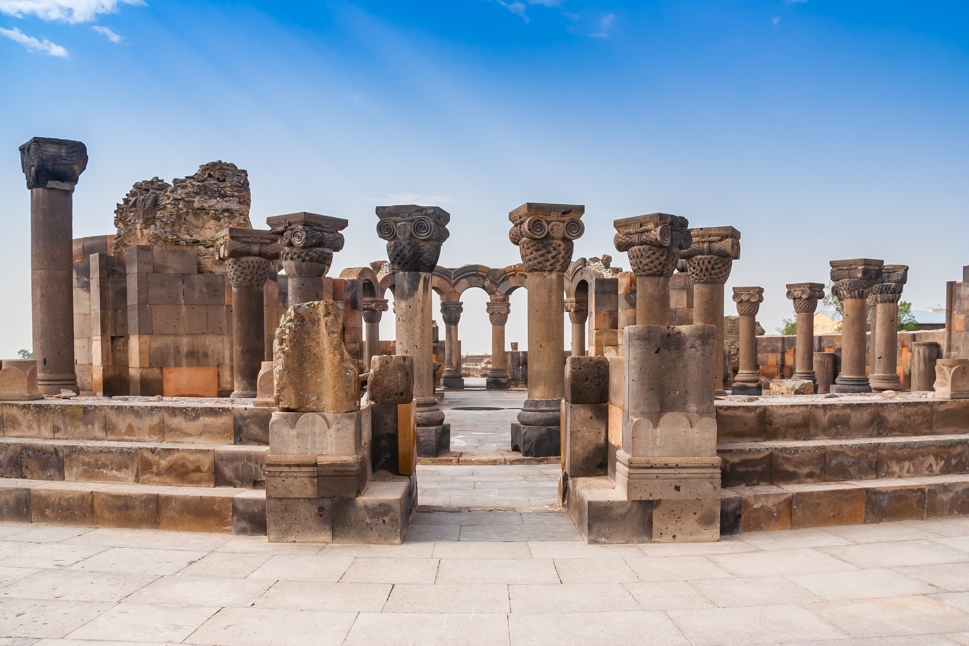 Reiseziel Asien, Armenien, Rundkirche Zvartnots