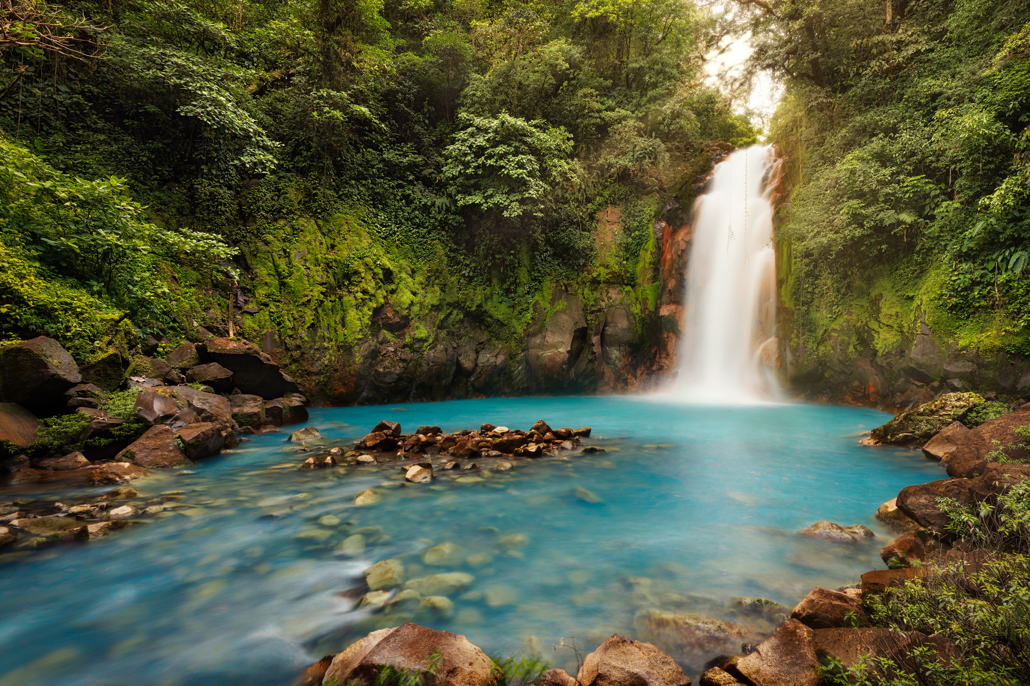 Reiseziel Amerika, Costa Rica, Wasserfall beim Vulkan Tenorio
