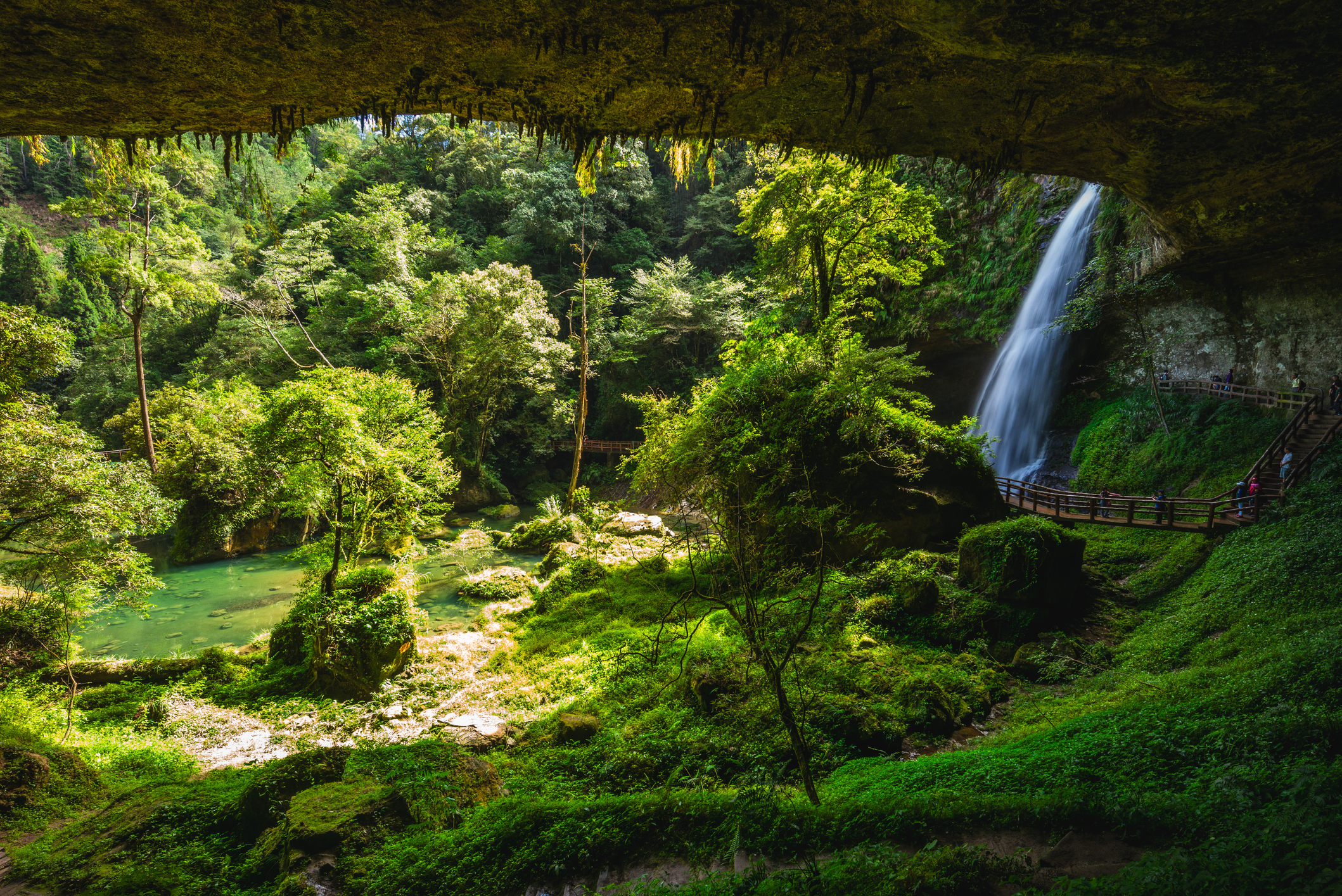 Reiseziel Asien Taiwan, Wasserfall bei Nantu