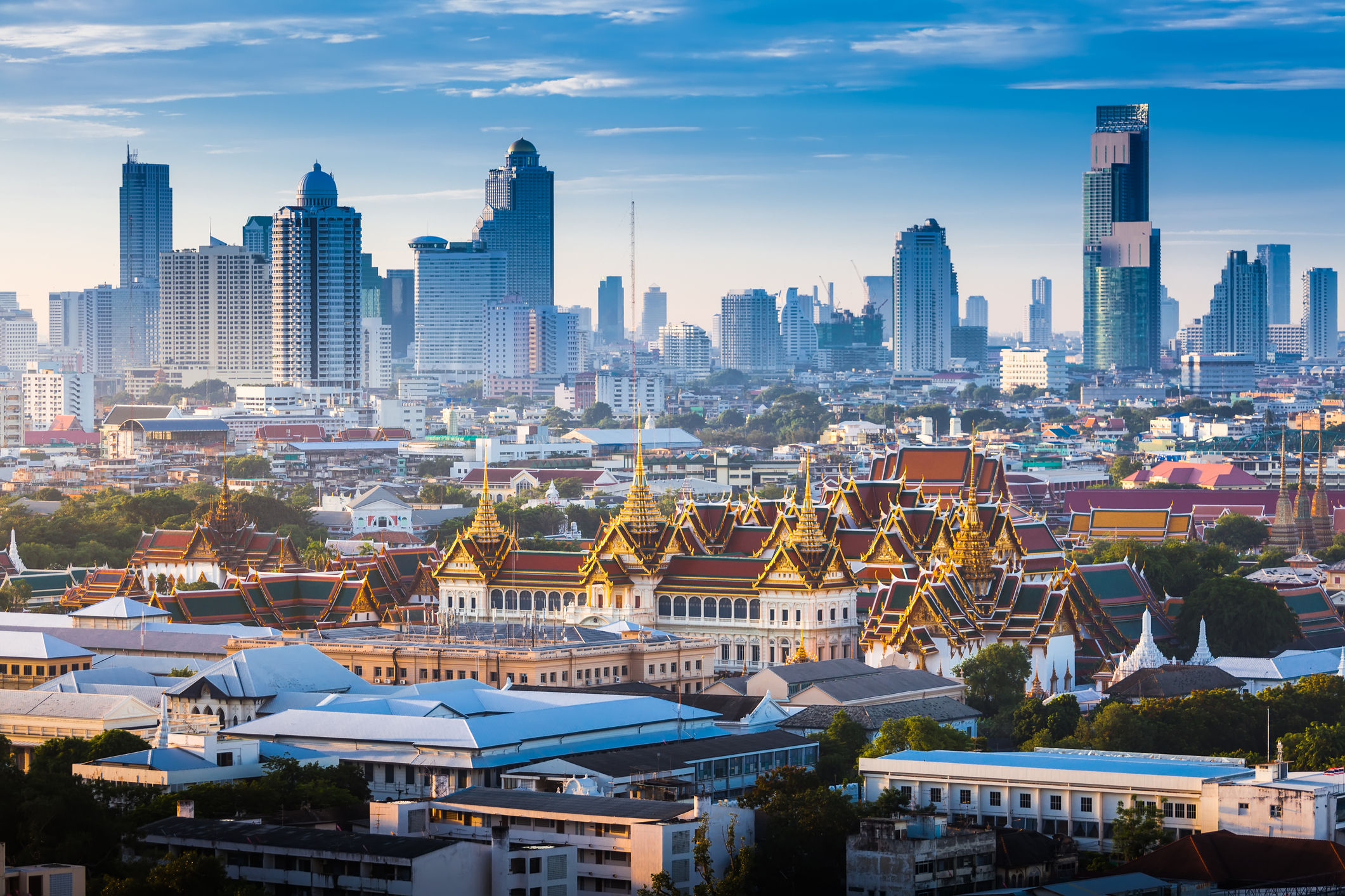 Reiseziel Asien Thailand, Blick auf Bangkok