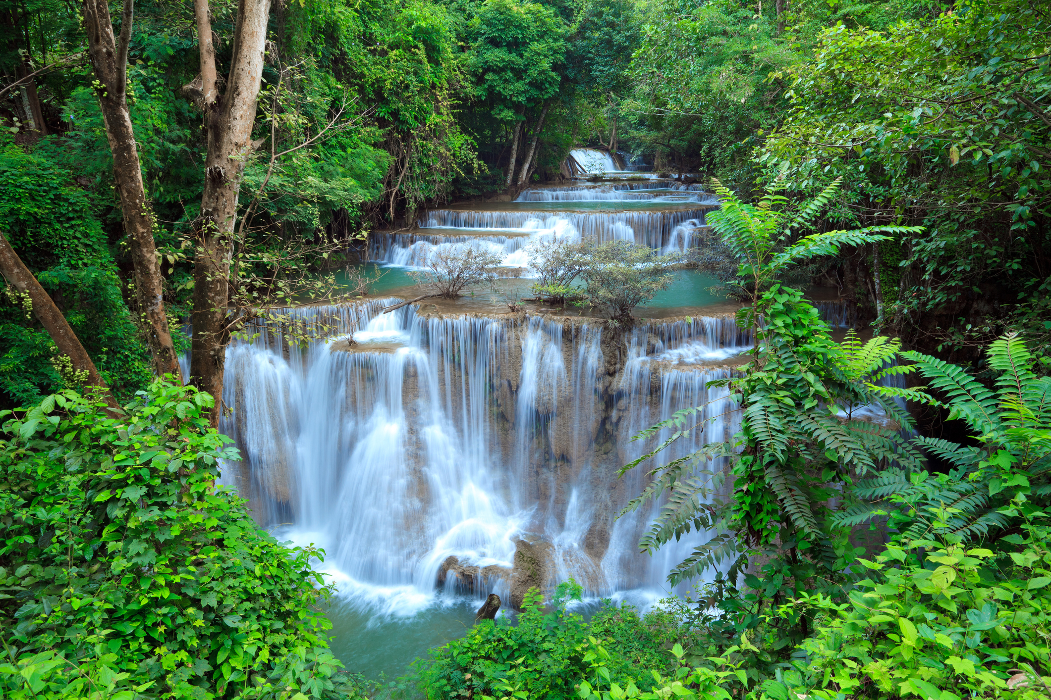 Reiseziel Asien Thailand, Kanchanaburi Wasserfall